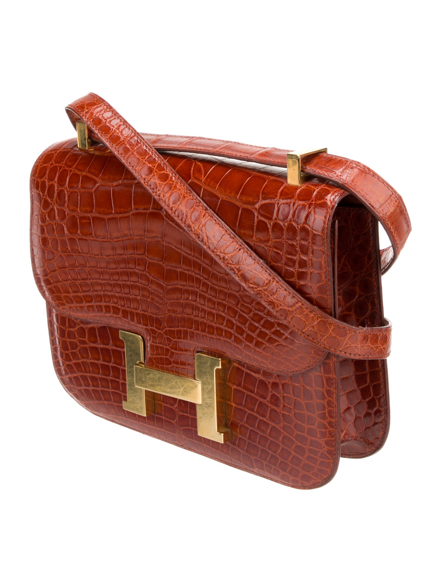 Hermès Shiny Alligator Constance 23